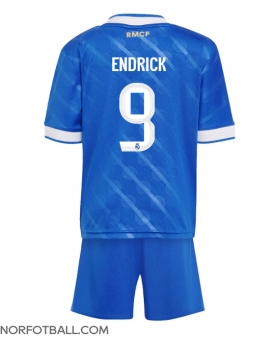 Billige Fotballdrakt Real Madrid Endrick #9 Replika Tredjedraktsett Barn 2025-26 Kortermet (med bukser)